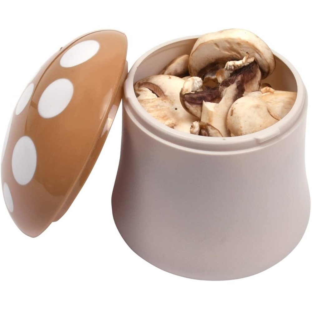 Hutzler Mushroom Saver or Storage Container Brown/Toadstool Style - Picture 2 of 10
